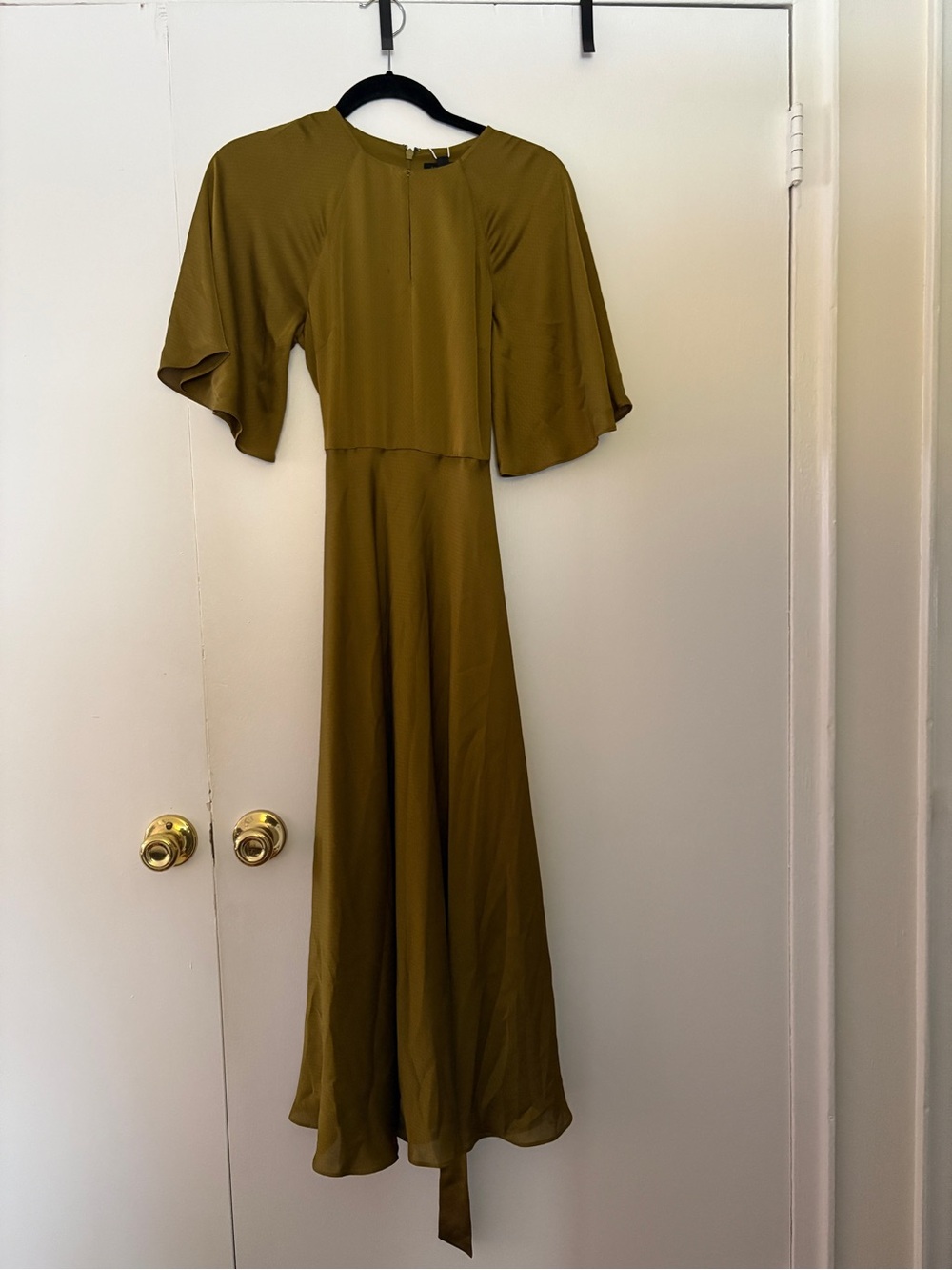 Ted Baker Wada Harriet Khaki Raglan Sleeve Tea Midi Dress NWT Size 0
